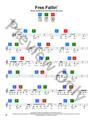 Free Fallin ChordBuddy EPRINT by Tom Petty J.W. Pepper Sheet Music